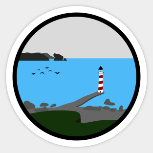 Minimalist Landscape Sticker